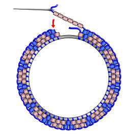 Brick Stitch Hoop Tutorial